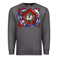 Charcoal Heather patriotic tie dye Premium Sweatshirt - CowGirlArtShop