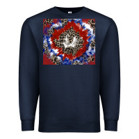 Navy patriotic tie dye Premium Sweatshirt - CowGirlArtShop