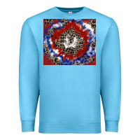 Ocean Blue patriotic tie dye Premium Sweatshirt - CowGirlArtShop