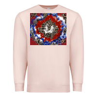 Pale Pink patriotic tie dye Premium Sweatshirt - CowGirlArtShop