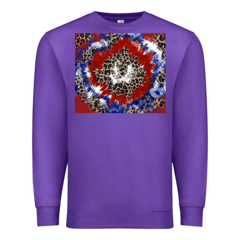 Patriotic Tie Dye Premium Sweatshirt by CowGirlArtShop | Teevron