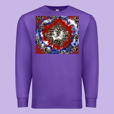 Patriotic Tie Dye Premium Sweatshirt Designed By Cowgirlartshop