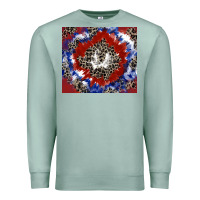 Seafoam patriotic tie dye Premium Sweatshirt - CowGirlArtShop