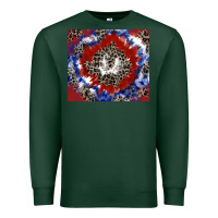 Sports Green patriotic tie dye Premium Sweatshirt - CowGirlArtShop
