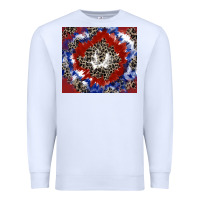 White patriotic tie dye Premium Sweatshirt - CowGirlArtShop