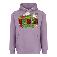 Lavender nurse claus christmas Heavyweight Hoodie - CowGirlArtShop