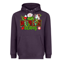 Plum nurse claus christmas Heavyweight Hoodie - CowGirlArtShop