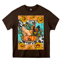 Chocolate Brown fall coop animals Heavy Core Tee - Artiststas