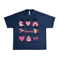 Navy funny valentines Urban Heavy Tee - MaliasSmallBusiness