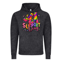 Vintage Black support drag pride Vintage Hoodie - MaliasSmallBusiness