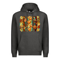 Charcoal Heather fall brushstroke Premium Hoodie - CowGirlArtShop