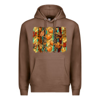 Chestnut fall brushstroke Premium Hoodie - CowGirlArtShop