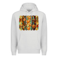 Dove Grey fall brushstroke Premium Hoodie - CowGirlArtShop