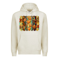 Oatmeal Heather fall brushstroke Premium Hoodie - CowGirlArtShop