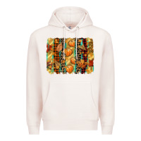 Pale Pink fall brushstroke Premium Hoodie - CowGirlArtShop