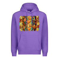 Purple fall brushstroke Premium Hoodie - CowGirlArtShop