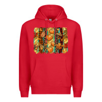 Red fall brushstroke Premium Hoodie - CowGirlArtShop