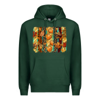 Sports Green fall brushstroke Premium Hoodie - CowGirlArtShop