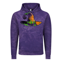 Cloud Purple Purple leopard witch hat Vintage Hoodie - Jasminsmagicworld
