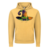 Vintage Mustard Purple leopard witch hat Vintage Hoodie - Jasminsmagicworld