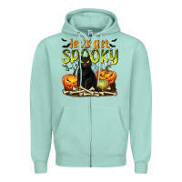 Seafoam Let's Get Spooky Zipper Hoodie - texasbilliewilder