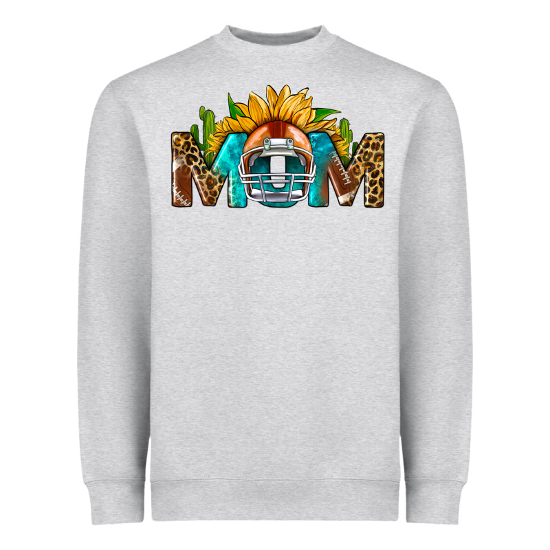 Football Mom Sunflower Leopard Heavyweight Sweatshirt by BundleAndBundleShop | Teevron