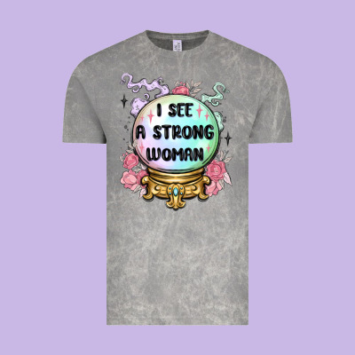 I See A Strong Woman Vintage Tee Designed By Maliassmallbusiness