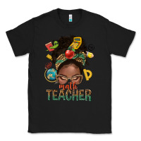 Black math teacher life afro messy bun Classic Tee - NancyCooperArtShop
