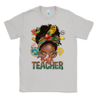Moon Dust math teacher life afro messy bun Classic Tee - NancyCooperArtShop