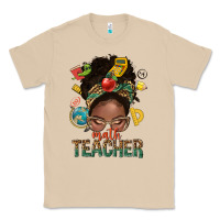 Mushroom math teacher life afro messy bun Classic Tee - NancyCooperArtShop