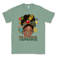 Sage math teacher life afro messy bun Classic Tee - NancyCooperArtShop