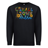 Black small town autism Premium Sweatshirt - CowGirlArtShop