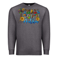 Charcoal Heather small town autism Premium Sweatshirt - CowGirlArtShop