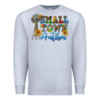 Heather Grey small town autism Premium Sweatshirt - CowGirlArtShop