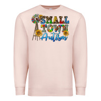 Pale Pink small town autism Premium Sweatshirt - CowGirlArtShop