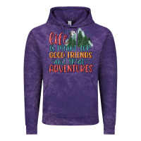 Cloud Purple life is meant for good friends and great adventure Vintage Hoodie - MaliasSmallBusiness