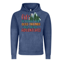 Vintage Denim life is meant for good friends and great adventure Vintage Hoodie - MaliasSmallBusiness
