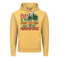 Vintage Mustard life is meant for good friends and great adventure Vintage Hoodie - MaliasSmallBusiness