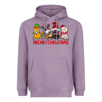 Lavender meowy christmas Heavyweight Hoodie - CowGirlArtShop