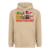 Mushroom meowy christmas Heavyweight Hoodie - CowGirlArtShop