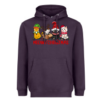 Plum meowy christmas Heavyweight Hoodie - CowGirlArtShop