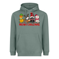 Sage meowy christmas Heavyweight Hoodie - CowGirlArtShop