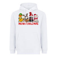 White meowy christmas Heavyweight Hoodie - CowGirlArtShop