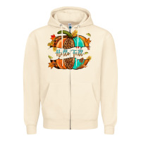 Sandshell pumpkin hello fall Zipper Hoodie - NancyCooperArtShop