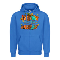 True Royal pumpkin hello fall Zipper Hoodie - NancyCooperArtShop
