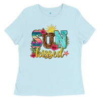Baby Blue sun kissed Ladies Tee - AdoDesignShop