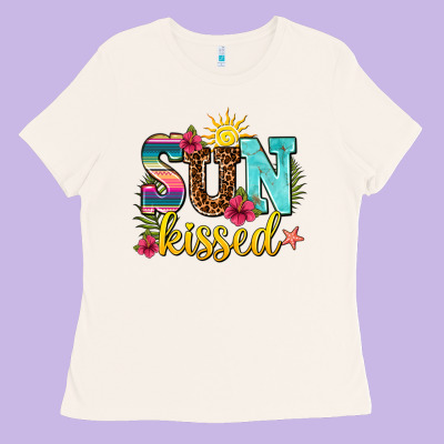 Sun Kissed Ladies Tee Designed By Adodesignshop