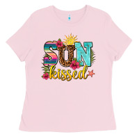 Bubblegum Pink sun kissed Ladies Tee - AdoDesignShop