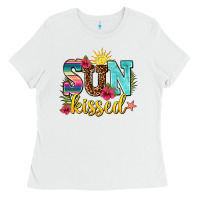 White sun kissed Ladies Tee - AdoDesignShop