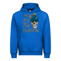 Cobalt skull tis the season winter Urban Hoodie - FaDigitalArtStudio